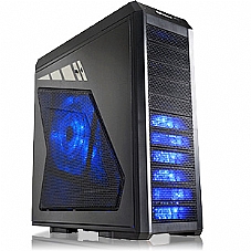  ENERMAX  ECA5011M ,Tool-free,Black case, Full drive bay design and modular HDD cages, Side 1x25cm Blue/Red,+ 3G DUST FILTER  USB3.0, Audio