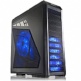   ENERMAX  ECA5011M ,Tool-free,Black case, Full drive bay design and modular HDD cages, Side 1x25cm Blue/Red,+ 3G DUST FILTER  USB3.0, Audio