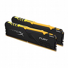 Kingston 16GB 2666MHz DDR4 CL16 DIMM (Kit of 2) 1Rx8 FURY� RGB 