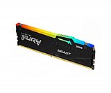 Kingston 32GB 6000MHz DDR5 CL30 DIMM 1Rx8 FURY® Beast RGB Black Kingston 32GB 6000MHz DDR5 CL30 DIMM 1Rx8 FURY® Beast RGB Black