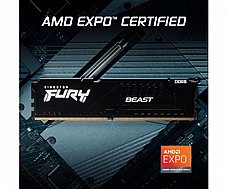 Kingston 64GB 6000MHz DDR5 CL30 DIMM 1Rx8 FURY� Beast Black 