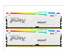 Kingston FURY� Beast White RGB Expo 64GB 2X32 6000MHZ DDR5 CL30  