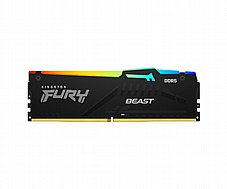 Kingston 16GB 6000MHz DDR5 CL36 DIMM 1Rx8 FURY� Beast RGB Black 