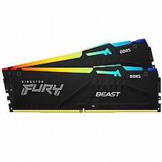 Kingston FURY� Beast RGB 32GB 2x16GB 6000Mhz DDR5 CL36 Black 