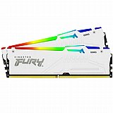 Kingston FURY® Beast RGB 32GB 2x16GB 6000Mhz DDR5 CL36 White Kingston FURY® Beast RGB 32GB 2x16GB 6000Mhz DDR5 CL36 White