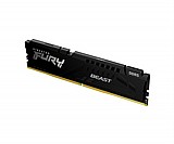 Kingston 32GB 6000MHz DDR5 CL40 DIMM 1Rx8 FURY® Beast RGB Black Kingston 32GB 6000MHz DDR5 CL40 DIMM 1Rx8 FURY® Beast RGB Black