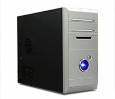 Foxconn  TLM454 .microATX, 350W, Ventilation tube , 80mm Fan, USB2.0  SILVER