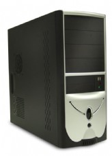 Foxconn  TLA436,no PSU, Ventilation tube , 80mm Fan, USB2.0  SILVER/BLACK
