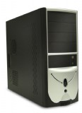 Foxconn  TLA436,no PSU, Ventilation tube , 80mm Fan, USB2.0  SILVER/BLACK