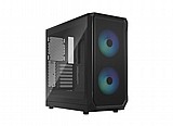 Fractal Design FOCUS 2 RGB BLACK TG CLEAR TINT ,Tool-free, no PSU,2x140mm Fan, USB3.0 Fractal Design FOCUS 2 RGB BLACK TG CLEAR TINT ,Tool-free, no PSU,2x140mm Fan, USB3.0