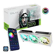 GALAX nVIDIA Geforce RTX 5070 12GB GDDR7 EX Gamer 1-Click OC White Tripel Fan 3DP+HDMI 