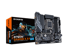 GIGABYTE B760M GAMING X AX DDR4 ,4DualDDR4 2133/2400/2666/2933/3000/3200 ,8CH ,2.5GB ,HDMI S1700