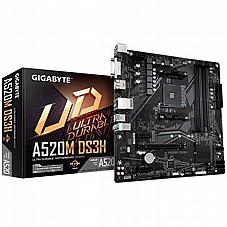 GIGABYTE A520M DS3H , AM4,PCI-E, DualDDR4 2133/2400/2667/2933/3200 +LAN1000 HDMI