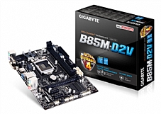GIGABYTE GA-B85M-D2V ,DualDDR3 1333/1600,8CH ,1GB 
