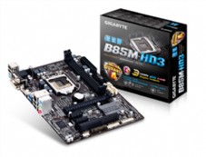 GIGABYTE GA-B85M-HD3 ,DualDDR3 1333/1600,8CH ,1GB ,HDMI