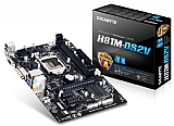 GIGABYTE GA-H81M-DS2V ,DualDDR3 1333/1600,8CH ,1GB ,DVI