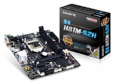 GIGABYTE GA-H81M-S2H ,DualDDR3 1333/1600,8CH ,1GB ,DVI ,HDMI