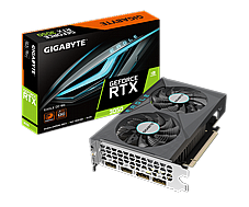 GIGABYTE nVIDIA Geforce GV-N3050EAGLE OC-6GD 6GDDR6 + Dual HDMI/ Dual DP, PCI-E 