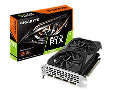 GIGABYTE nVIDIA Geforce GV-N3050WF2OC-6GD 6GDDR6 + Dual HDMI/ Dual DP, PCI-E 