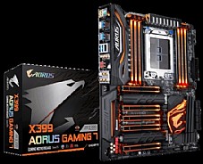 GIGABYTE X399 AORUS GAMING 7, AM4,PCI-E, DualDDR4 2133/2400/2667 +LAN1000 HDMI