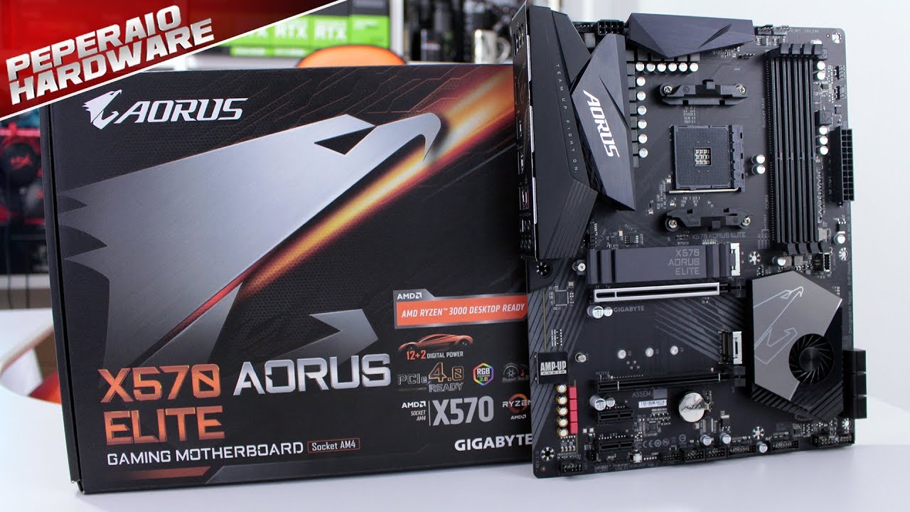 GIGABYTE X570 AORUS ELITE , AM4,PCI-E, DualDDR4 2400/2667/2933/3200 ...