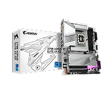 GIGABYTE Z790 AORUS ELITE AX ICE , Core� i3/i5/i7/i9, 4DualDDR5 4800MHZ ,2XPCI-E, 2.5GB LGA1700
