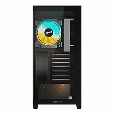 Gigabyte C500 Panoramic Stealth  ,Tool-free, no PSU, 4X 120mm ARGB, USB3.0, Audio & speaker