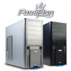 Gigabyte POSEYDON  BLACK ALUMINUM  ,Tool-free, no PSU, 2X 120mm, USB2.0, Audio & speaker