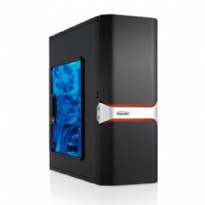 Gigabyte Sumo 4112  BLACK  ALUMINUM  ,Tool-free, no PSU, 3X 120mm BLUE LED FAN , USB2.0, Audio & speaker
