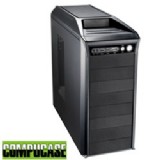 HEC  Compucase 66RC Black ,Tool-free, no PSU,2x120mm Fan, USB2.0, Audio & speaker