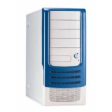 HEC  Compucase 6A21 Blue ,Tool-free, no PSU,2x120mm Fan, USB2.0, Audio & speaker