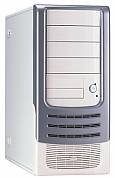 HEC  Compucase 6A21 Silver ,Tool-free, no PSU,2x120mm Fan, USB2.0, Audio & speaker