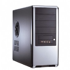 HEC  Compucase 6C60 Black ,Tool-free, no PSU,2x120mm Fan, USB2.0, Audio & speaker