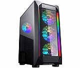HEC COUGAR MX410-G-RGB ,Tool-free, NO PSU ,4x12cm ARGB , 3USB2/3.0, Audio & speaker