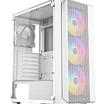 HERO ONE White ,Tool-free, NO PSU ,3x12cm ARGB Fan +12cm Fan, 3USB2/3.0, Audio & speaker