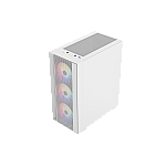 HERO ONE White ,Tool-free, NO PSU ,3x12cm ARGB Fan +12cm Fan, 3USB2/3.0, Audio & speaker