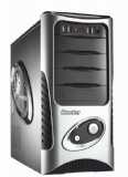 HuntKey HERCULES1-H001 Black&Silver ,Tool-free, no PSU,2x120mm Fan, USB2.0,1394