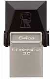 דיסק נייד Kingston DT microDuo USB 3.0/ micro USB OTG 64GB דיסק נייד Kingston DT microDuo USB 3.0/ micro USB OTG 64GB