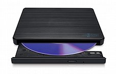 Hitachi-LG Extenal Slim DVD+-RW  X8 GP60NB60+ SOFTWARE BLACK USB2.0