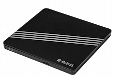 Hitachi-LG Extenal Slim DVD+-RW  X8 GPM1NB10+ SOFTWARE BLACK USB2.0