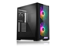  LANCOOL 215 ,Tool-free, NO PSU ,2X200mm ARGB +120mm Fan, 3USB2/3.0, Audio & speaker