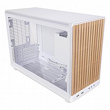  Lian-Li A3 Wood and Glass Edition White ,Tool-free, NO PSU , 3USB2/3.0, Audio & speaker