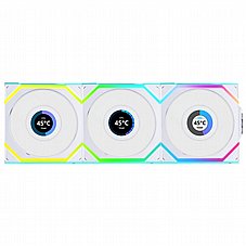 3 ������� ����� ����� Lian-Li UNI SL Wireless LCD 120mm White 3xFans And Conntroller