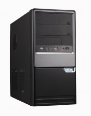 LINKWORLD 1501 500W + 24pin, 80mm Fan, USB2.0,SATA POWER,F.AUDIO  ,SILVER/BLACK