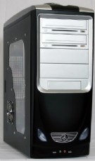 LINKWORLD PHD03 1675 + WINDOW  500W + 24pin, 80mm Fan, USB2.0  SILVER/BLACK