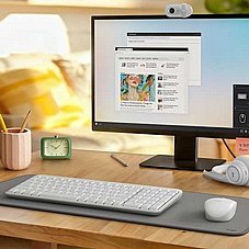 ����� ����� �������� Logitech� Cordless Desktop� MK250 ,WIN10/11 certified, USB WHITE
