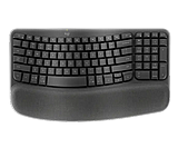 ����� ������� ���������  Logitech� Wireless Wave Keyboard eng/heb, USB