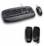 סט מקלדת עכבר ורמקולים Logitech® Deluxe Desktop Starter Kit, USB/PS2 סט מקלדת עכבר ורמקולים Logitech® Deluxe Desktop Starter Kit, USB/PS2