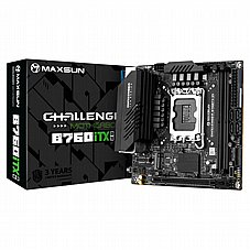 MAXSUN CHALLENGER B760ITX D5 WIFI DDR5 ,2DualDDR5 4800MHZ ,8CH ,2.5GB+1GB ,HDMI S1700