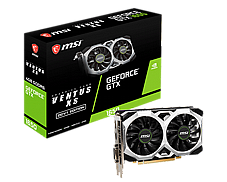 MSI GTX� 1650 D6 VENTUS XS OCV3 VENTUS 2X 4G OC - HDMI / DP / , PCI-E 